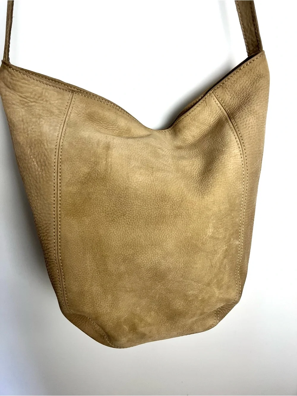 Vintage Coach Sonoma Style 4943 Soft Bucket Nubuc Leather in Sand 